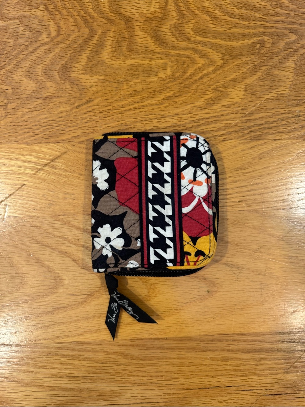 Vera Bradley Women’s Quilted Bifold Wallet in Discontinued Bittersweet Pattern